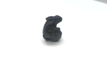 Load and play video in Gallery viewer, Bunny Rabbit In A Basket Teak Ojime Netsuke Bead | 27x19x15mm | Brown
