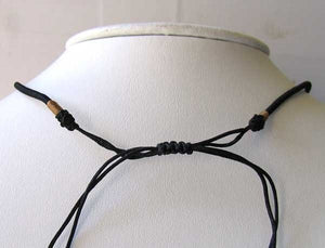 Black Wrapped Silk Cording 16-26 inch Necklace 10528B - PremiumBead Alternate Image 2