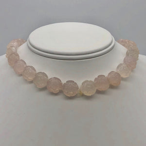 Bloomin' 2 Carved Flower Pink Chalcedony Rose Double Drilled Beads 10783 - PremiumBead Alternate Image 2