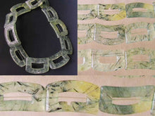 Load image into Gallery viewer, 3 Picture Frame Green Prehnite Buckle Beads 10461 - PremiumBead Primary Image 1
