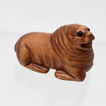 Load image into Gallery viewer, Hand Carved and Signed Boxwood Walrus Ojime/Netsuke Bead - PremiumBead Primary Image 1
