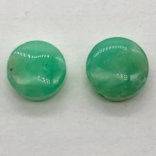 Load image into Gallery viewer, Radiant 2 Natural Chrysoprase Agate 12x5mm Coin Beads 9574B
