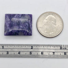 Load image into Gallery viewer, 32cts of Rare Rectangular Pillow Charoite Bead | 1 Beads | 24x19x7mm | 10872E - PremiumBead Alternate Image 10
