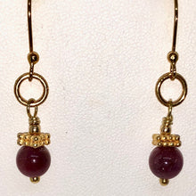 Load image into Gallery viewer, Pink Sapphire and 22K Vermeil Earrings 310696 - PremiumBead Primary Image 1
