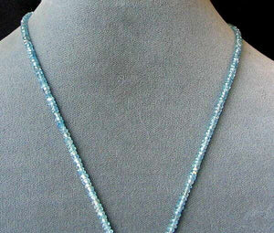 80cts Natural Blue Zircon Faceted Bead Strand 106047 - PremiumBead Alternate Image 3