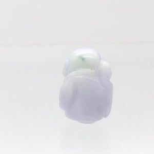 23cts Hand Carved Buddha Lavender Jade Pendant Bead | 20.5x14.5x9.5mm | Lavender - PremiumBead Alternate Image 10