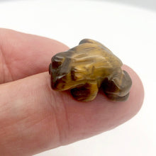 Load image into Gallery viewer, Adorable Tigereye Frog Figurine | 22x17x10mm | Golden Brown - PremiumBead Alternate Image 2
