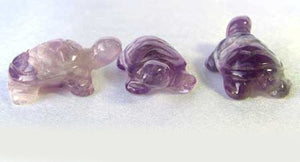 Charming 2 Carved Amethyst Turtle Beads | 22x12.5x9mm | Purple - PremiumBead Alternate Image 9