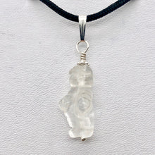 Load image into Gallery viewer, Quartz Goddess of Willendorf Sterling Silver Pendant |1.38&quot; Long | Clear | - PremiumBead Alternate Image 3
