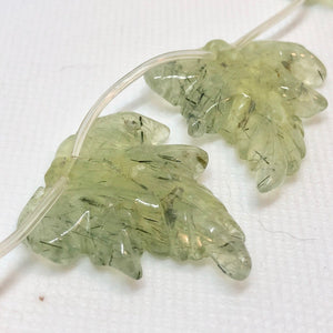 Fab Green Prehnite Leaf Briolette Bead Strand 110532F - PremiumBead Alternate Image 3