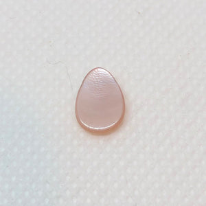 7 Natural Pink Mussel Shell Flat Briolette Beads 004335 - PremiumBead Alternate Image 3