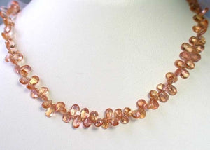 47cts Natural Imperial Topaz Faceted Bead Strand 110222 - PremiumBead Alternate Image 2