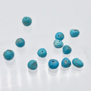 Natural Kingman Turquoise 12 round nugget 5-6mm beads - PremiumBead Alternate Image 3