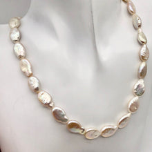 Load image into Gallery viewer, Creamy Oval/Teardrop FW Coin Pearl Strand - PremiumBead Alternate Image 2
