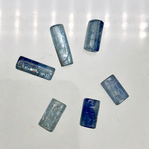 Shimmering Blue Kyanite Tube Bead 16" Strand |17x6mm | Blue| 21 beads | - PremiumBead Alternate Image 4