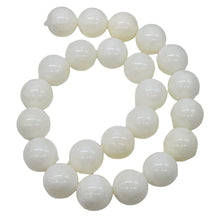 Load image into Gallery viewer, Onyx White Large Round Bead Strand | 17mm | White | 23 Beads |
