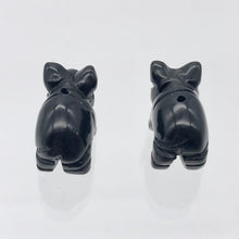 Load image into Gallery viewer, Oink 2 Carved Obsidian Pig Beads | 21x13x9.5mm | Black - PremiumBead Alternate Image 7
