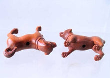Load image into Gallery viewer, Intricately Carved - Boxwood Puppy Dog Ojime/Netsuke Bead - PremiumBead Alternate Image 2
