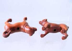 Intricately Carved - Boxwood Puppy Dog Ojime/Netsuke Bead - PremiumBead Alternate Image 2