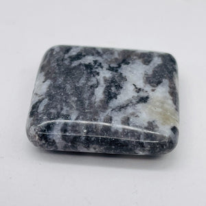 1 Bead of Black & White Zebra Agate Pendant Beads 008615