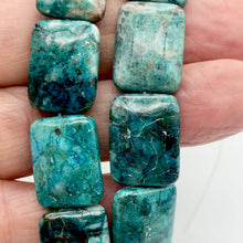 Load image into Gallery viewer, Natural Chrysocolla Rectangle 20x15x7mm Bead Strand - PremiumBead Alternate Image 6

