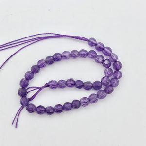 Gorgeous Natural Faceted Amethyst Round Beads | 4mm | 6 Beads | #681 - PremiumBead Alternate Image 7