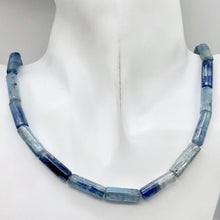 Load image into Gallery viewer, Shimmering Blue Kyanite Tube Beads |18x6-11x6mm | Blue| 6 beads | - PremiumBead Alternate Image 4
