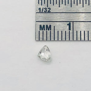 0.24cts Natural White Diamond Tabiz Briolette Bead 10617D