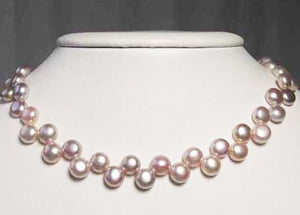 Top Drilled Button 7-7.25x4mm Lavender Pink FW Pearl 8" Strand 4761 - PremiumBead Alternate Image 4