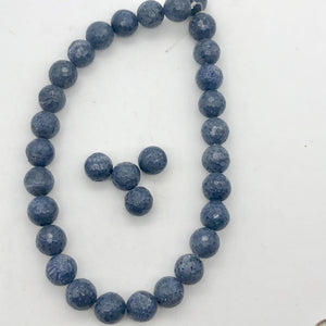 4 Faceted 14mm Blue Sponge Coral Beads 004658 - PremiumBead Alternate Image 5