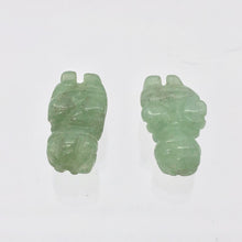 Load image into Gallery viewer, 2 Carved Aventurine Goddess of Willendorf Beads | 20x9x7mm | Green - PremiumBead Alternate Image 7
