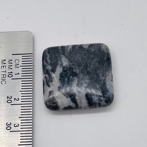 1 Bead of Black & White Zebra Agate Pendant Beads 008615