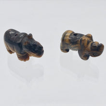 Load image into Gallery viewer, 2 Tiger Eye Hand Carved Rhinoceros Beads, 21x13x10mm, Golden 009275TE | 21x13x10mm | Golden - PremiumBead Primary Image 1
