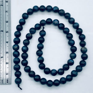 Tigers Eye Half Strand Round | 7 mm | Blue | 31 Beads |