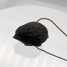 Load image into Gallery viewer, Carved &amp; Signed Teak Baby Bird Ojime Netsuke Bead | 25x20x17mm | Brown - PremiumBead Alternate Image 4
