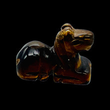 Load image into Gallery viewer, Trusty Steed Carved Tiger's Eye Horse Pony Bead Figurine
