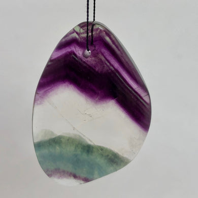 Fluorite Freeform Pendant Bead Dramatic 5432H - PremiumBead Primary Image 1