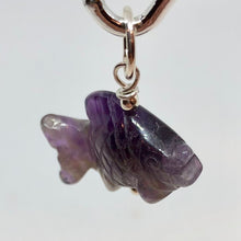 Load image into Gallery viewer, Swimmin&#39;! Amethyst Fish Koi Sterling Silver Pendant 509265AMS - PremiumBead Primary Image 1
