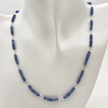 Load image into Gallery viewer, 41cts Genuine Untreated Blue Sapphire &amp; Sterling Silver Necklace 203285 - PremiumBead Alternate Image 3

