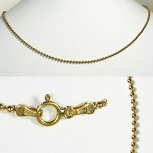 Load image into Gallery viewer, Italian! 18&quot; Vermeil 1.5mm Bead Chain 110014A - PremiumBead Primary Image 1
