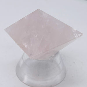 Rose Quartz Double Pyramid | 45x32mm | Pink | 1 Display Specimen