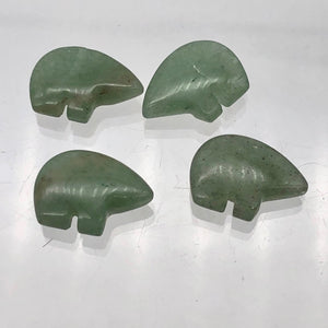 Aventurine Zuni Bear Talisman Fetish | 18x13x6mm | 2 Beads | Green |