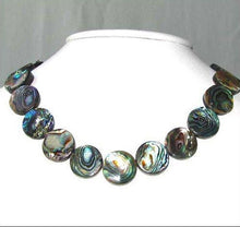 Load image into Gallery viewer, Natural Abalone Coin Shaped 18x4mm Bead Strand 104589 - PremiumBead Primary Image 1
