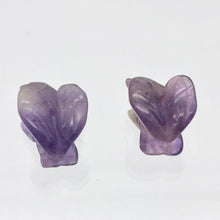 Load image into Gallery viewer, 2 Soaring Carved Amethyst Eagle Beads | 20.5x16x11.5mm | Purple/Grey - PremiumBead Alternate Image 9
