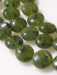 Premium Speckled Nephrite Jade Bead Strand (40 Beads) 110261 - PremiumBead Alternate Image 2
