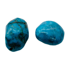 Load image into Gallery viewer, Captivating Two Natural Turquoise Focal Bead | 18x17x6-17x11x8mm | 2 Beads |
