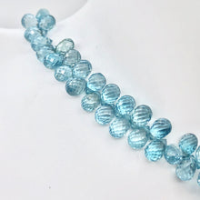 Load image into Gallery viewer, Rare Natural Blue Zircon Faceted 6x4mm Briolette 8.5 inch Bead Strand 10848 - PremiumBead Alternate Image 3
