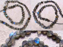 Load image into Gallery viewer, 3 Labradorite Flash Faceted Coin Beads 7499 - PremiumBead Primary Image 1
