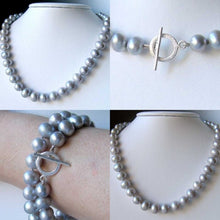 Load image into Gallery viewer, 11mm Natural Platinum Freshwater Pearl 19 inch Necklace 9810 - PremiumBead Primary Image 1

