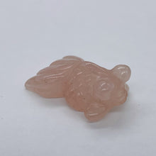 Load image into Gallery viewer, Swim Carved Rose Quartz Koi Goldfish Bead
